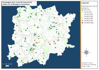 Bretagne Romantique - Résultats mesures de radon 2021/2023