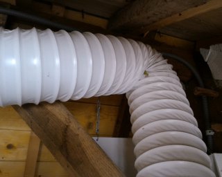 Mauvaise mise en oeuvre gaine souple VMC